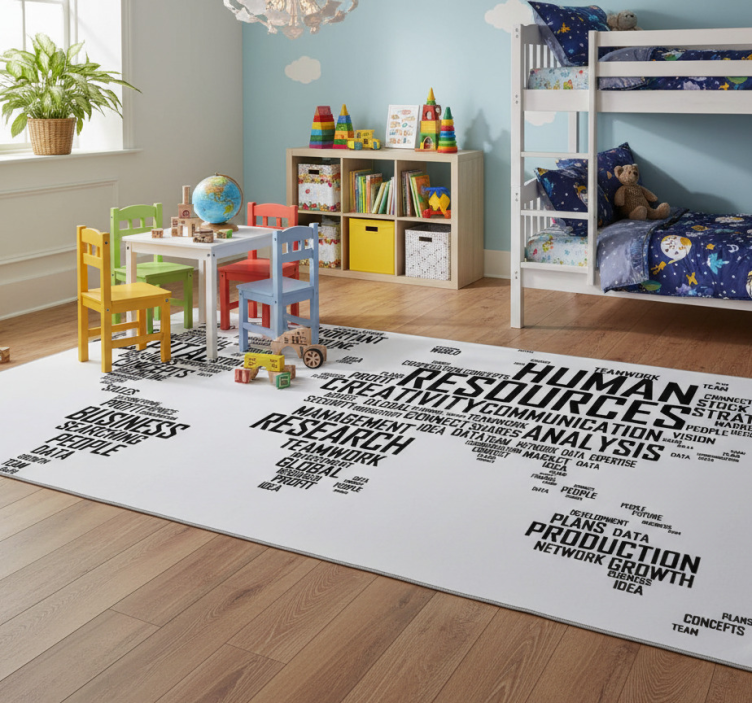 Tapete vinílico de mapa mundial para empresas - TenStickers