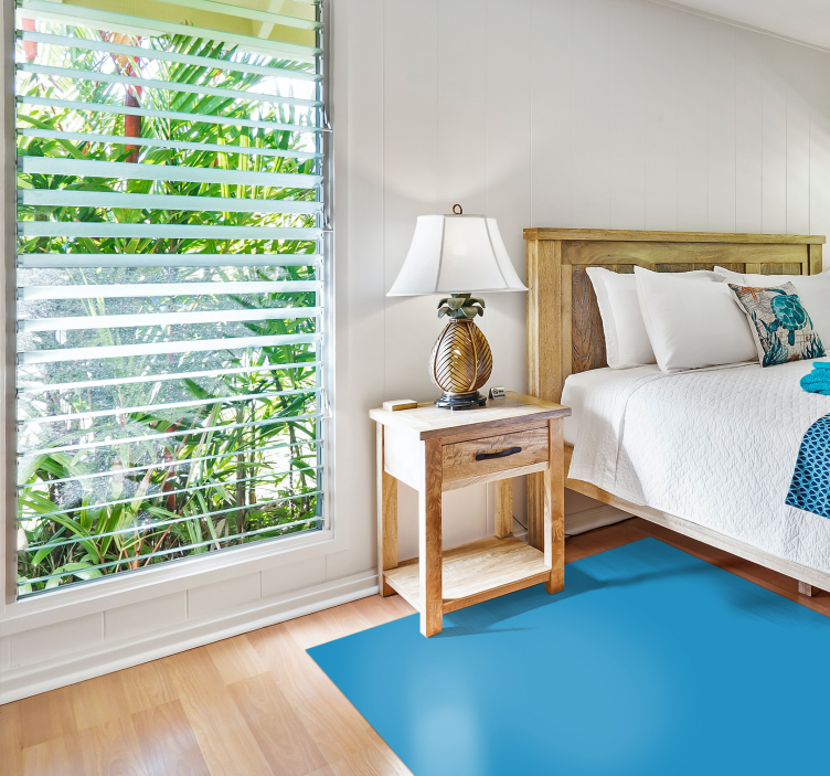 Tapete vinílico azul motivo monocromático - TenStickers