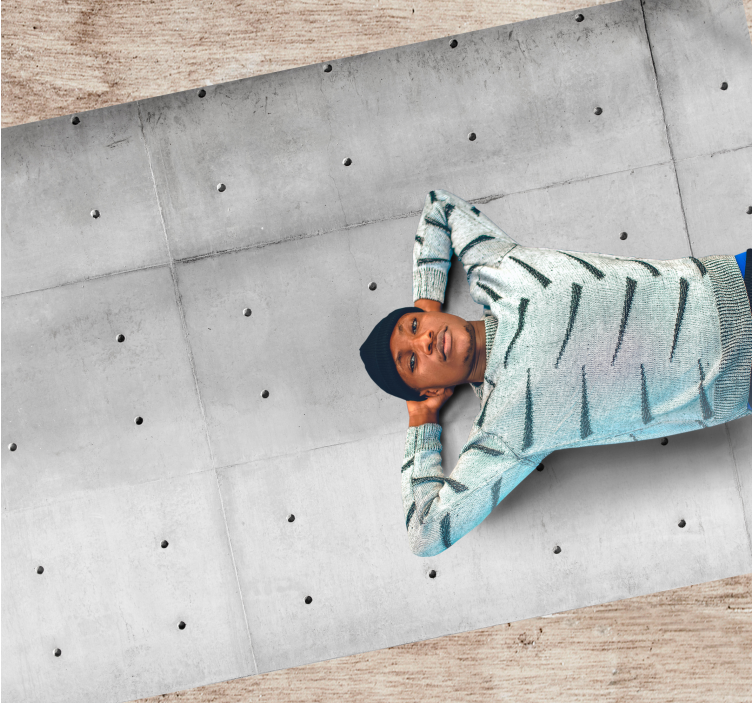 Tapete vinílico de pedras textura cinza de concreto - TenStickers