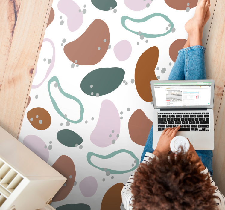 Tapete Vinílico Design Abstrato - TenStickers