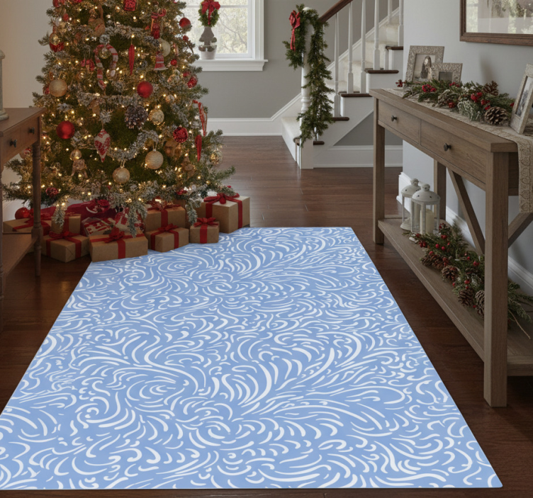 Tapete vinílico do natal com padrão congelante - TenStickers