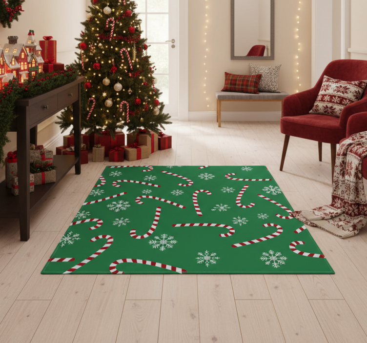 Tapete vinílico do natal natal doce - TenStickers