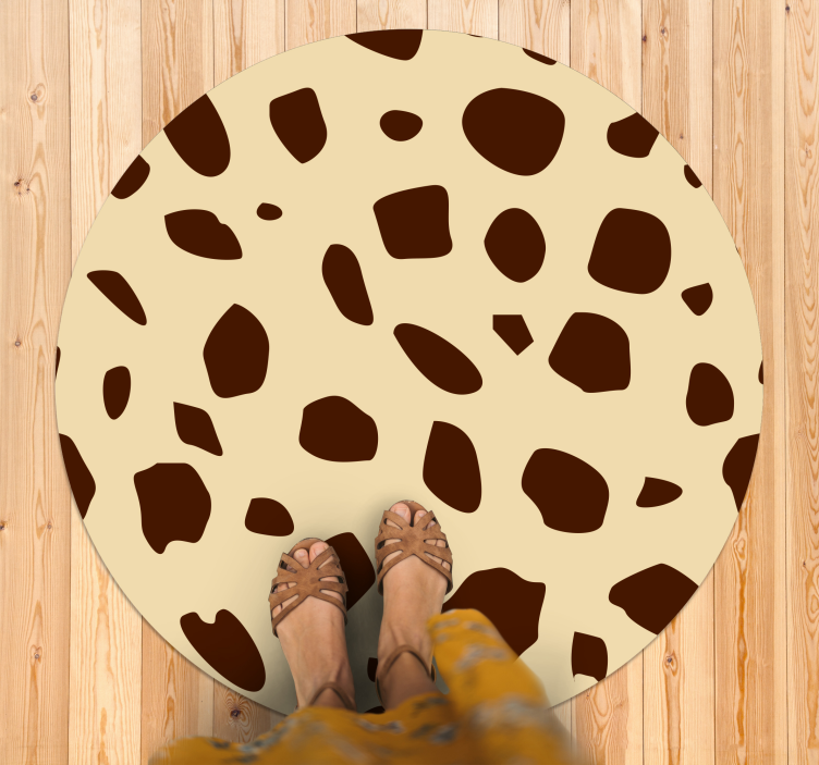 Tapete vinílico estampa de animal calor manchado - TenStickers