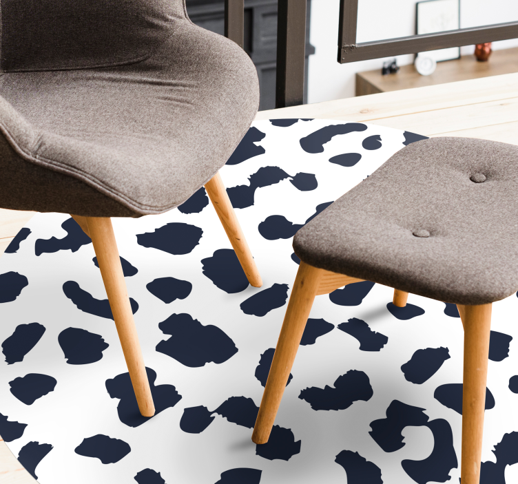 Tapete vinílico estampa de animal design de pele de vaca - TenStickers