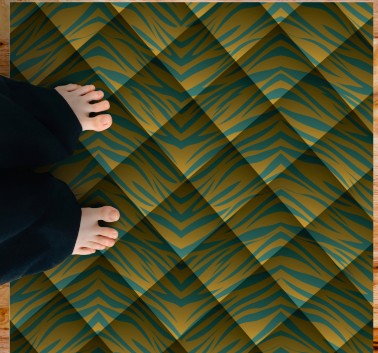 Tapete vinílico estampa de animal fusão de zebra - TenStickers