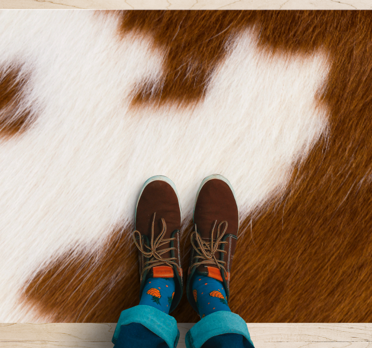 Tapete vinílico estampa de animal ilustração de pele de vaca - TenStickers