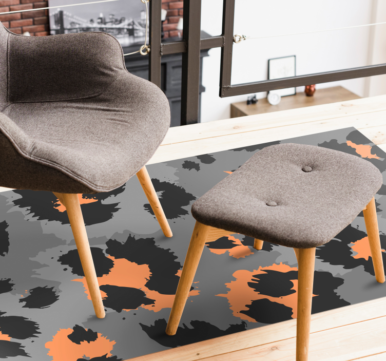 Tapete vinílico estampa de animal padrão de chita em negrito - TenStickers