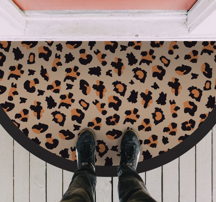 Tapete vinílico estampa de animal design ousado de leopardo - TenStickers