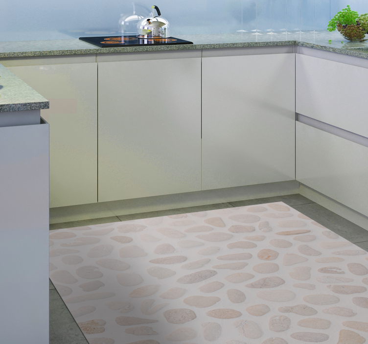 Tapete vinílico estampa de animal padrão de seixo neutro - TenStickers