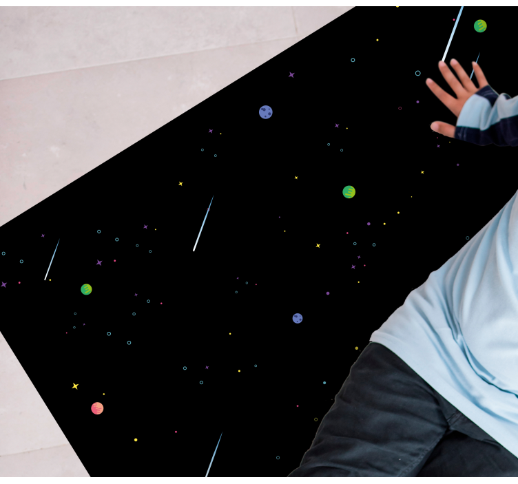 Tapete vinílico estrelas céu estrelado cósmico - TenStickers