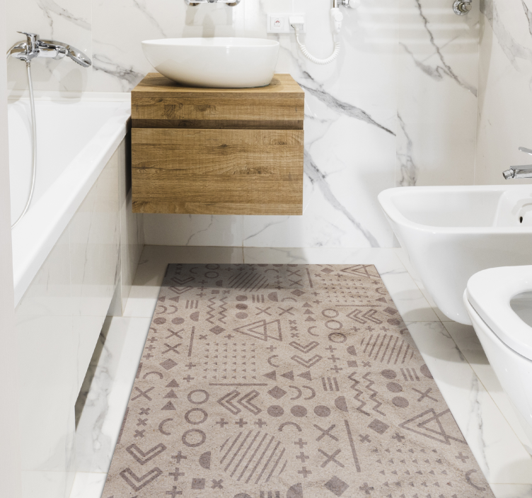 Tapete vinílico etnicas acessório com estampa étnica - TenStickers