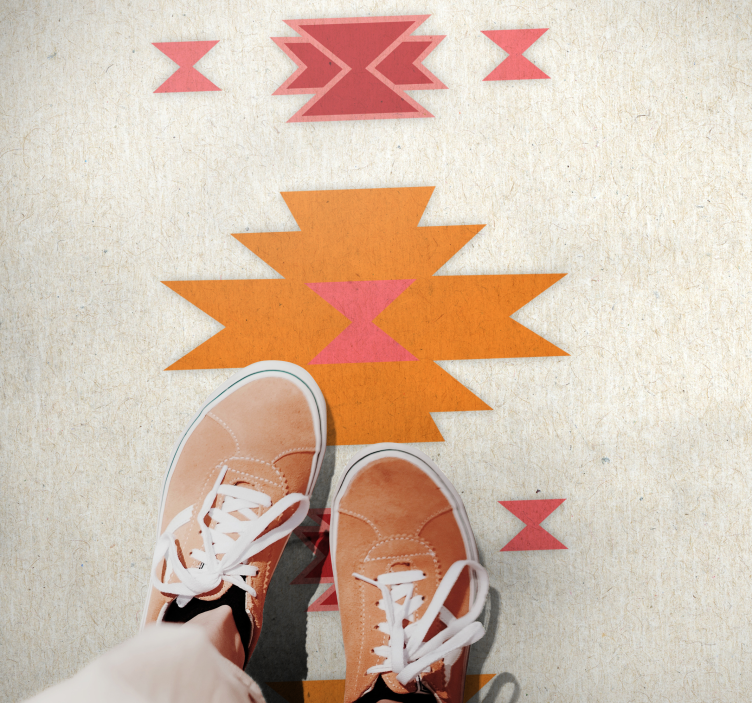 Tapete vinílico etnicas motivo tribal simples - TenStickers