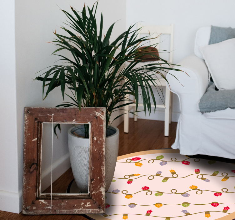 Tapete vinílico eventos guirlanda festiva - TenStickers