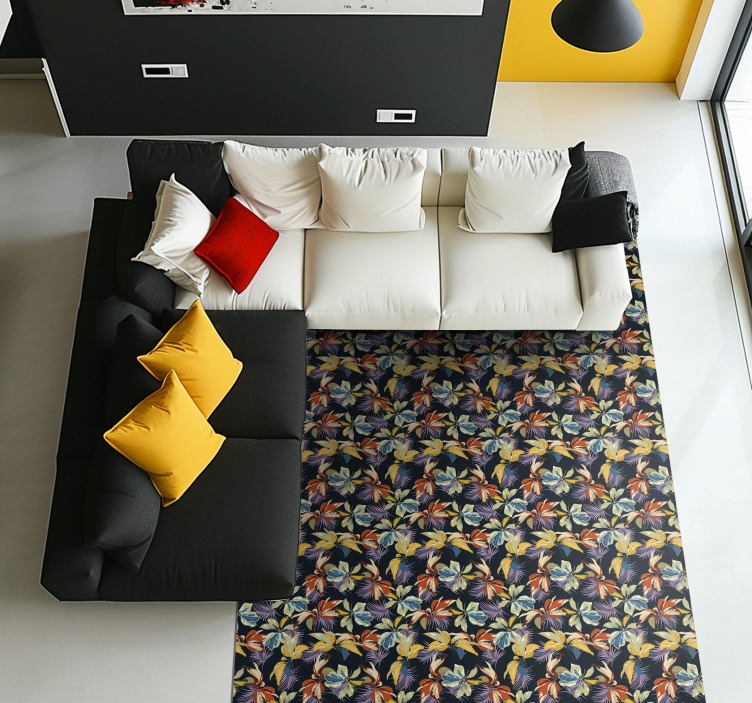 Tapete vinílico flores e plantas botânico tropical - TenStickers