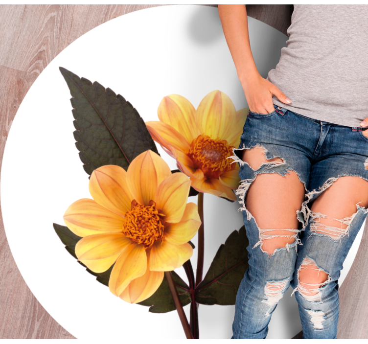 Tapete vinílico flores e plantas composição de flores vivas - TenStickers