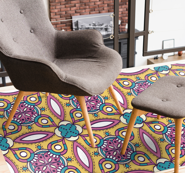 Tapete vinílico flores e plantas conjunto de motivos florais - TenStickers