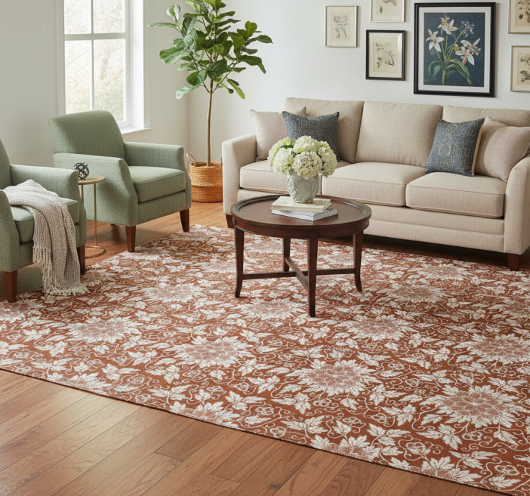 Tapete vinílico flores e plantas criação botânica - TenStickers