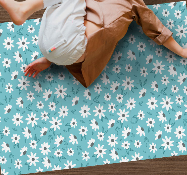 Tapete vinílico flores e plantas decoração floral - TenStickers