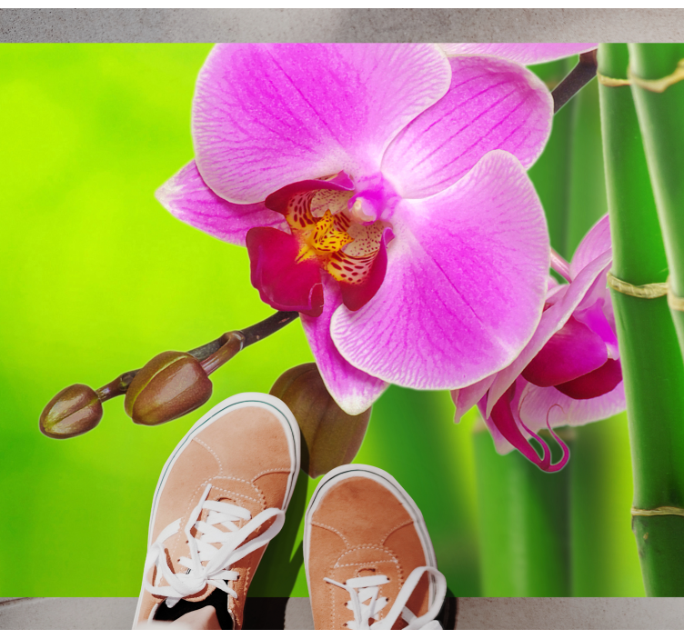 Tapete vinílico flores e plantas delícia da flor da orquídea - TenStickers