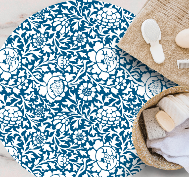 Tapete vinílico flores e plantas estilo floral - TenStickers