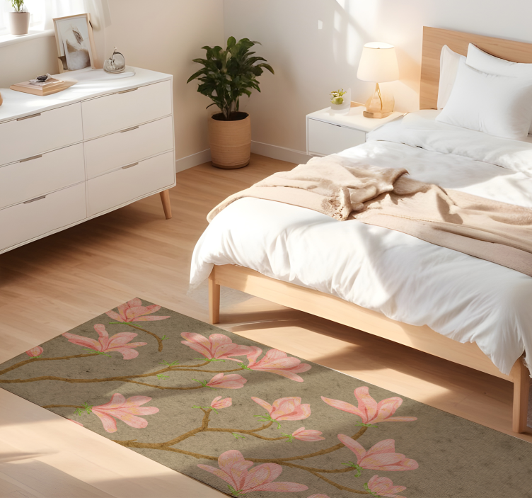 Tapete vinílico flores e plantas exposição floral - TenStickers