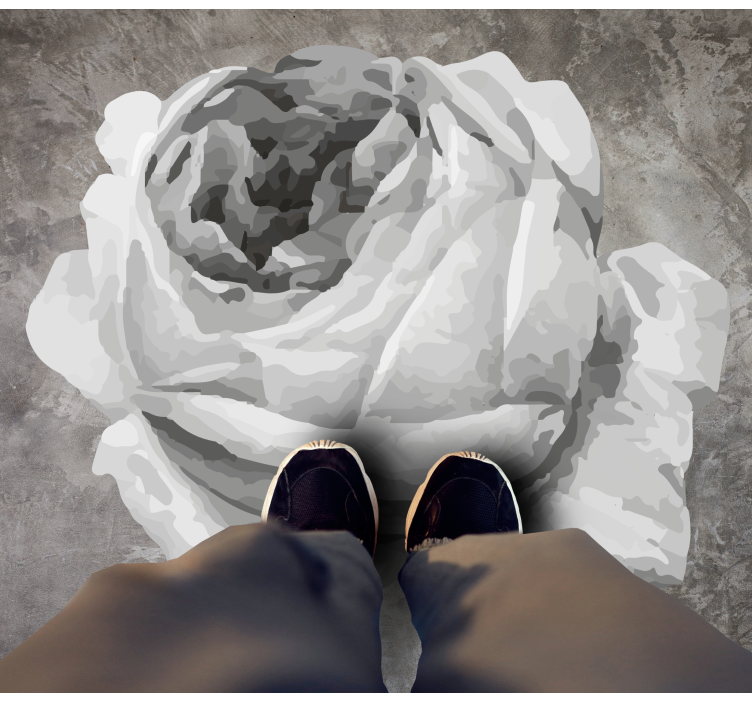 Tapete vinílico flores e plantas flor de rosa - TenStickers