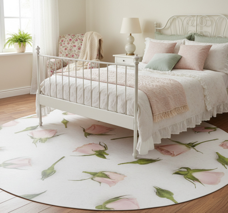 Tapete vinílico flores e plantas flor romântica de primavera - TenStickers