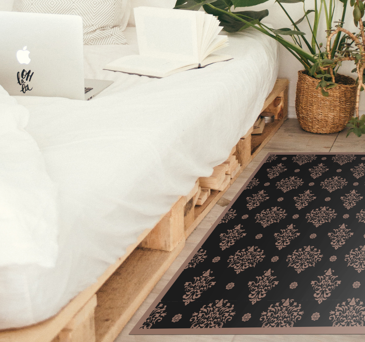 Tapete vinílico flores e plantas floral ornamental - TenStickers