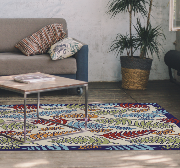 Tapete vinílico flores e plantas listras botânicas - TenStickers