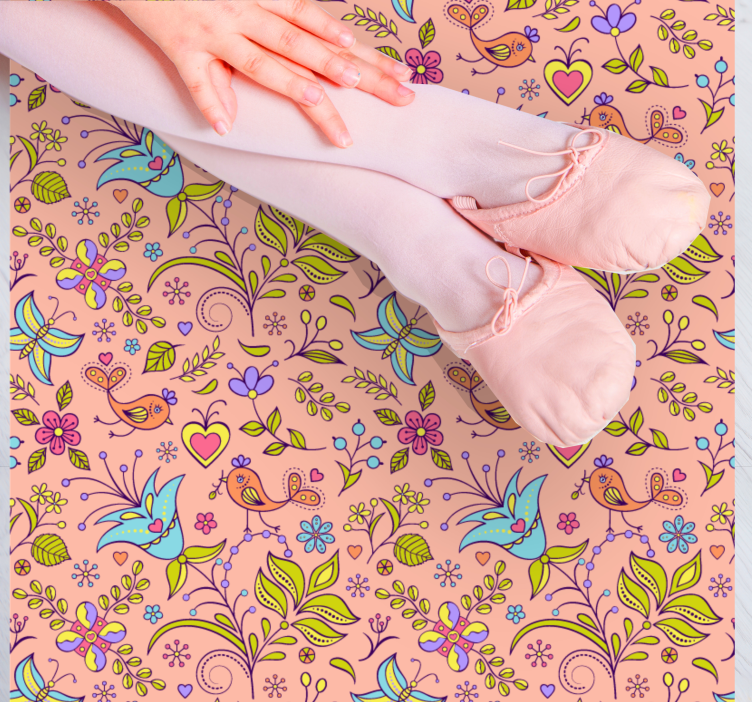 Tapete vinílico flores e plantas motivo floral de primavera - TenStickers