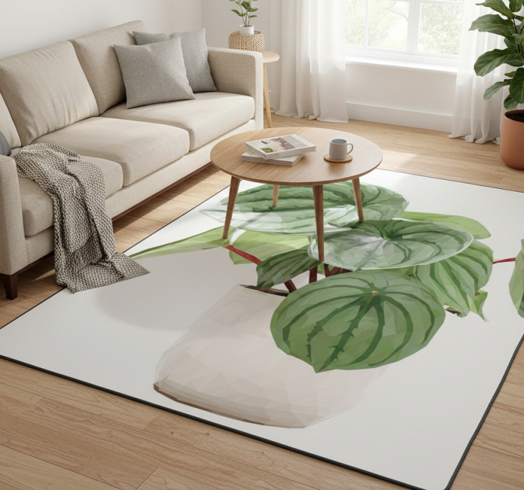 Tapete vinílico flores e plantas simples para casa - TenStickers