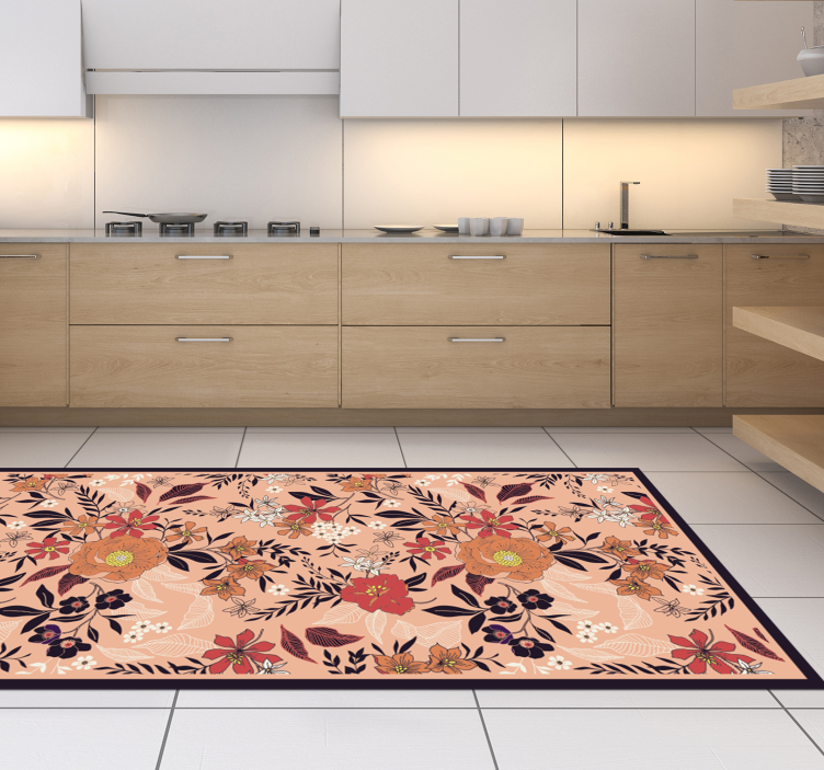 Tapete vinílico flores e plantas tapeçaria botânica - TenStickers