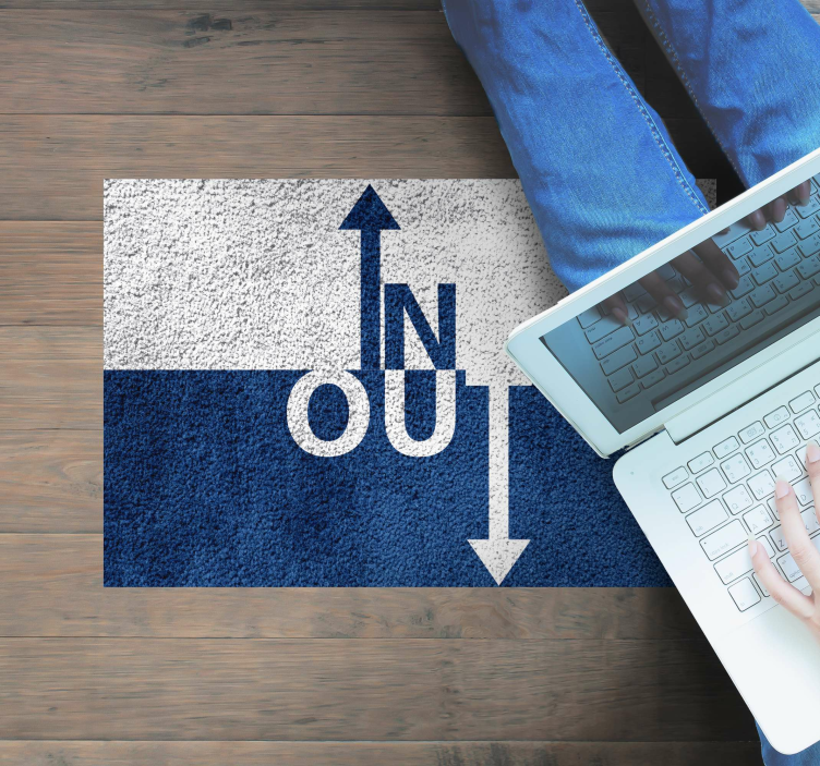 Tapete vinílico frases e textos dentro fora direcional - TenStickers