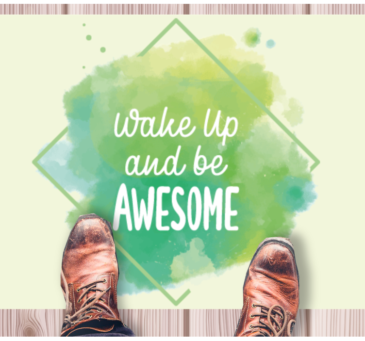 Tapete vinílico frases e textos despertar excepcional - TenStickers