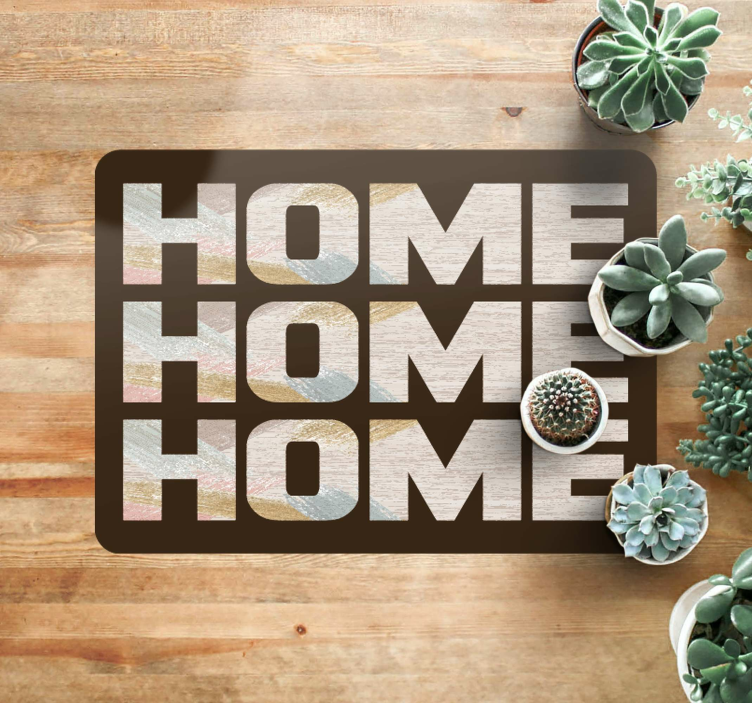 Tapete vinílico frases e textos entrada de boas-vindas - TenStickers