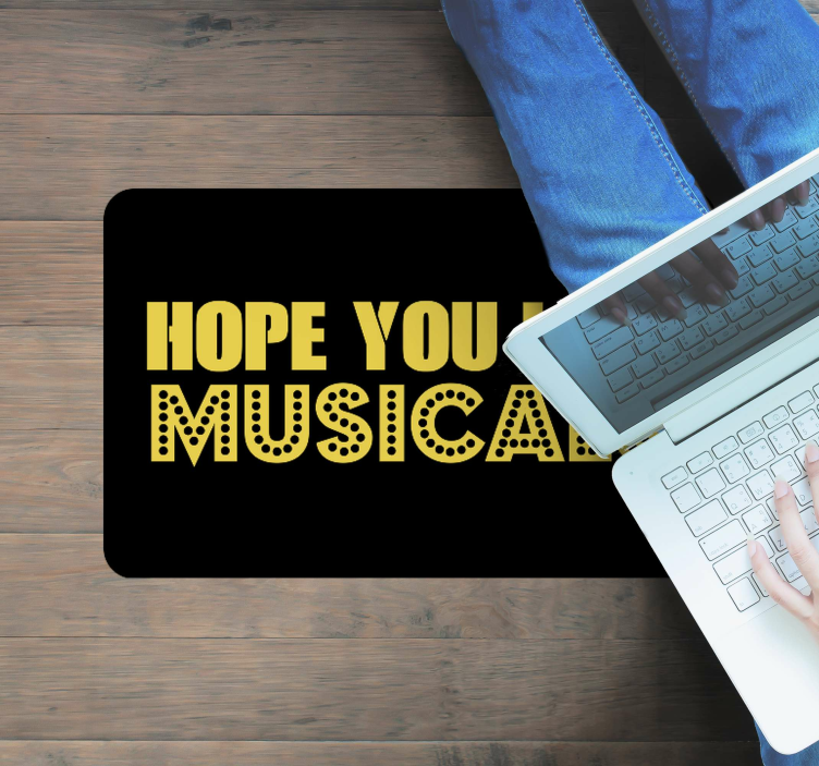 Tapete vinílico frases e textos esperança como musicais - TenStickers