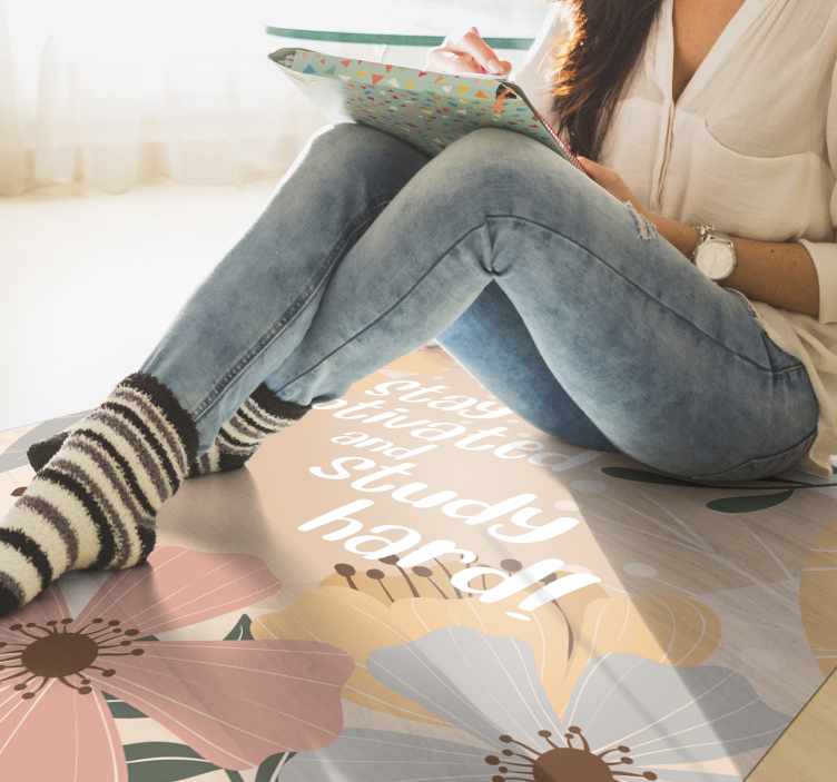 Tapete vinílico frases e textos para se manter motivado - TenStickers