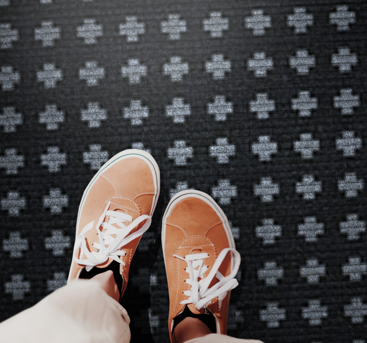 Tapete vinílico minimalista arranjo cruzado interseccional - TenStickers