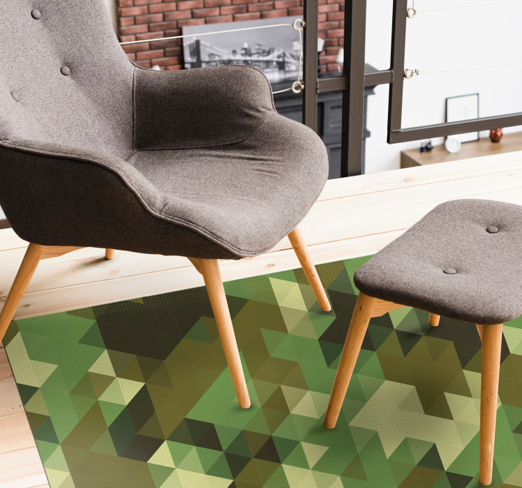 Tapete vinílico geométricas camuflagem geométrica - TenStickers