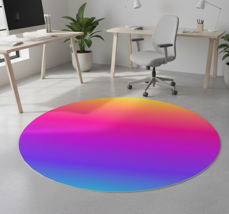 Tapete vinílico geométricas com gradiente colorido - TenStickers