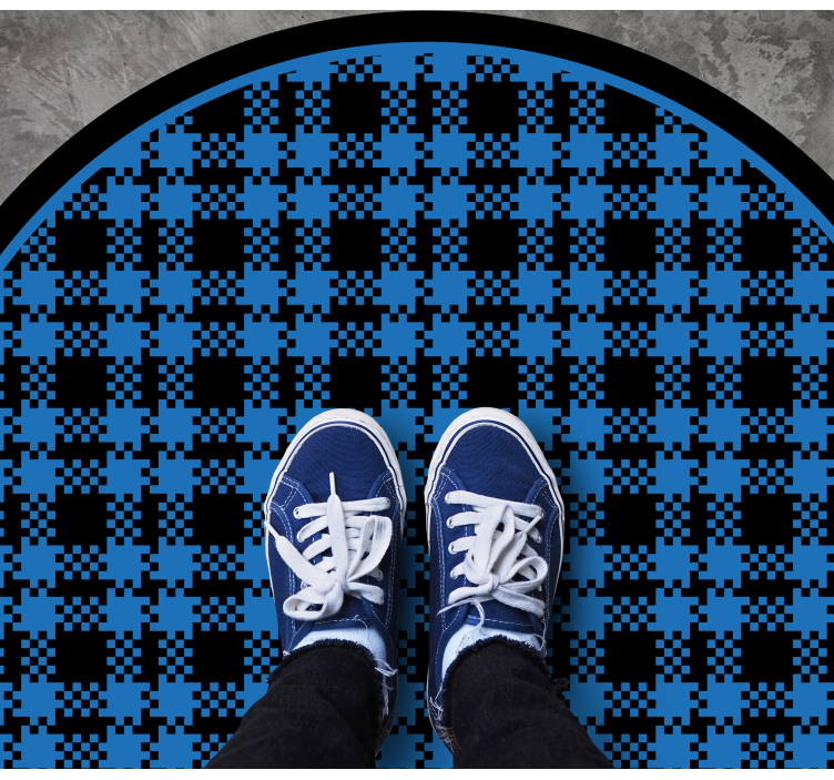 Tapete vinílico redondo composição verificada - TenStickers