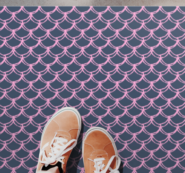 Tapete vinílico geométricas conceito de onda - TenStickers