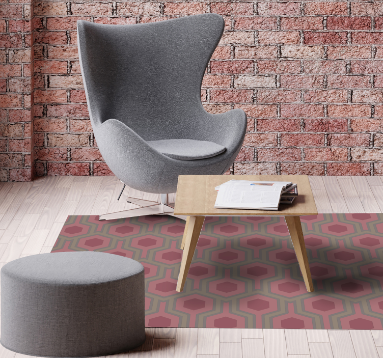 Tapete vinílico geométricas configuração de favo de mel - TenStickers