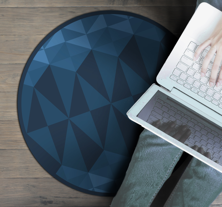 Tapete vinílico geométricas desenho circular geométrico - TenStickers