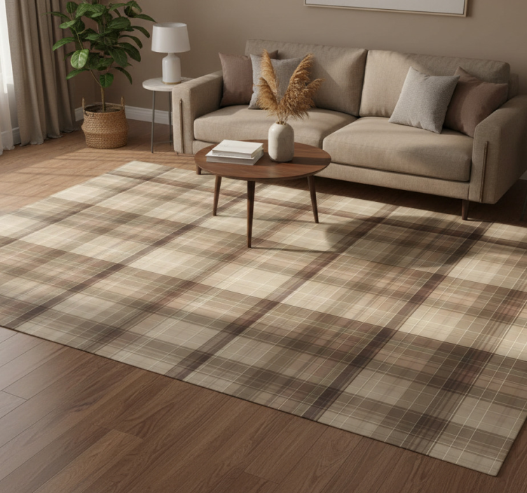 Tapete vinílico geométricas efeito têxtil - TenStickers