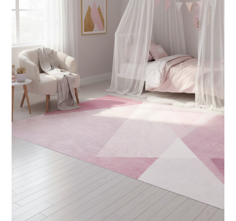 Tapete vinílico geométricas em azul pastel - TenStickers