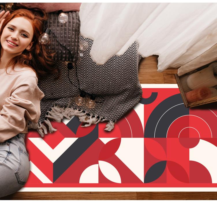 Tapete vinílico geométricas formas abstratas ousadas - TenStickers