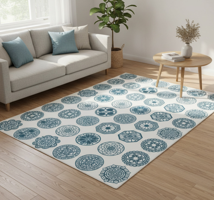 Tapete vinílico geométricas formas coreanas - TenStickers