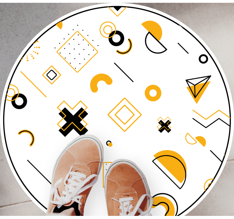 Tapete vinílico geométricas formas matemáticas modernas - TenStickers