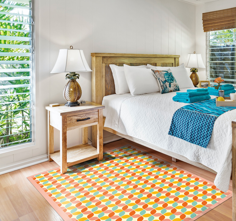 Tapete vinílico geométricas hexágonos geométricos - TenStickers